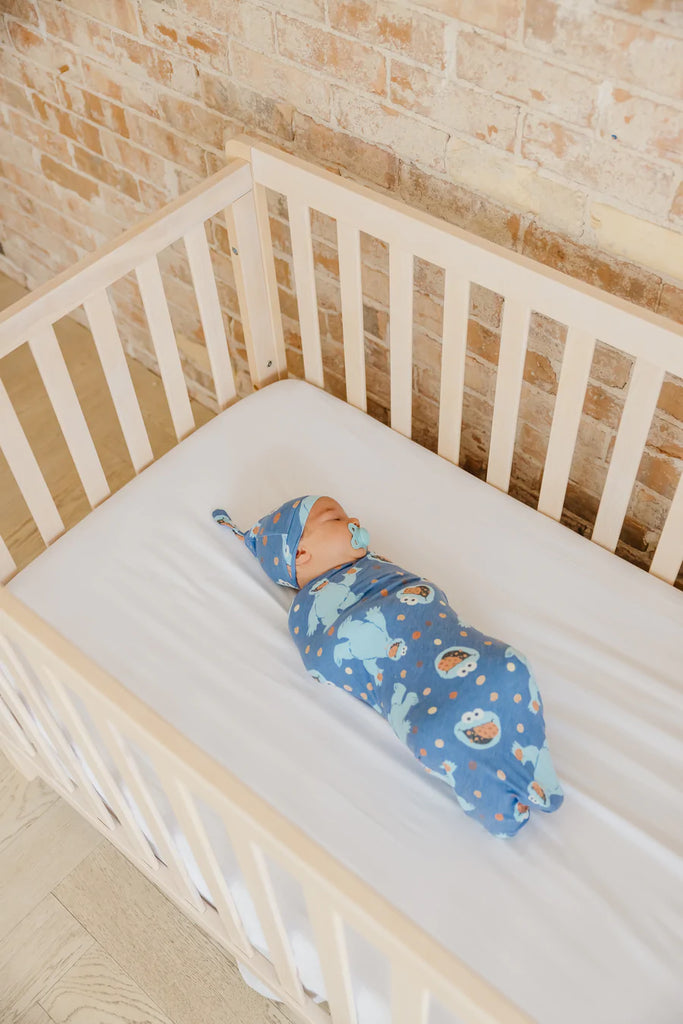 Knit Swaddle Blanket - Cookie Monster