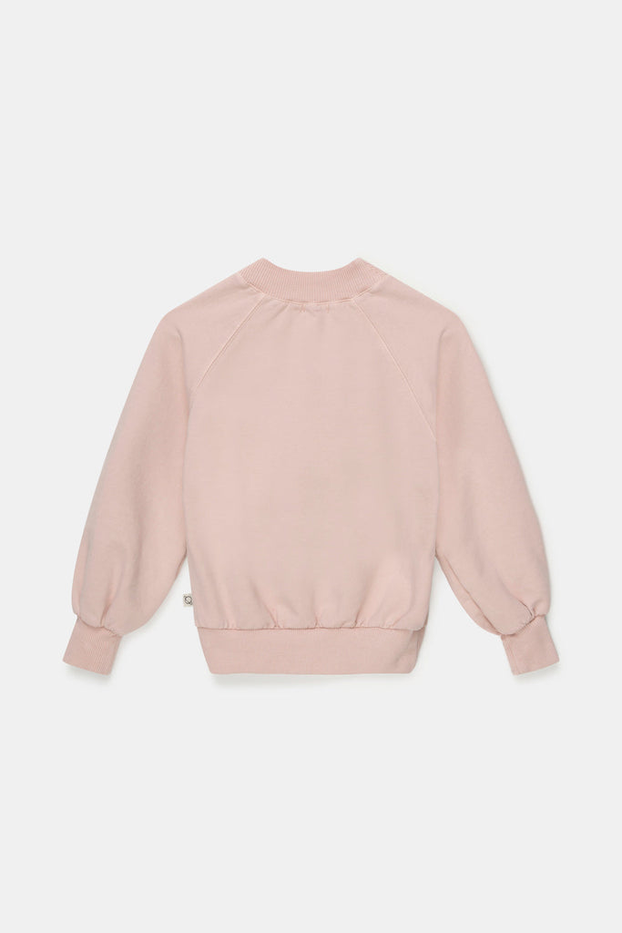 Organic Raglan Sweatshirt - Soft Pink