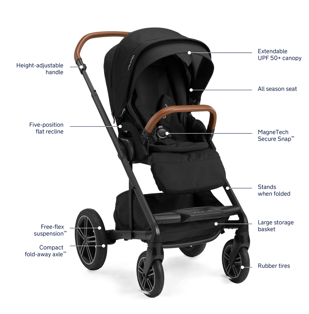Mixx Next Stroller + Pipa Urbn Travel System - Caviar