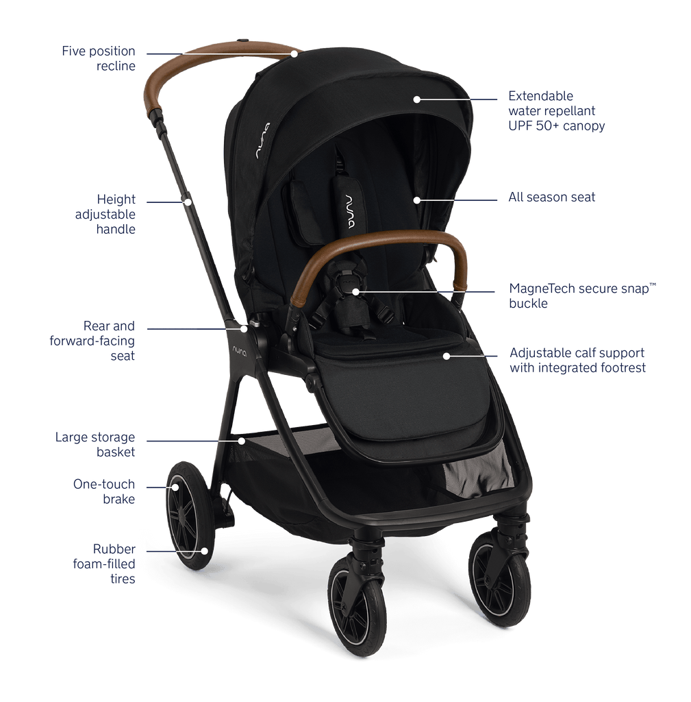 TRIV Stroller + Pipa Urbn Travel System - Caviar