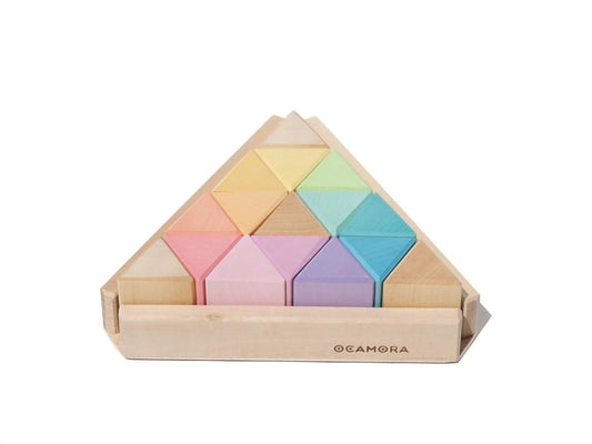 Prisms Triangular Blocks - Pastel