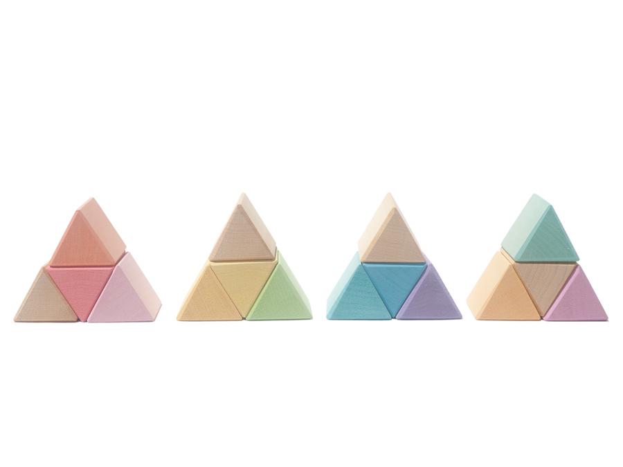 Prisms Triangular Blocks - Pastel