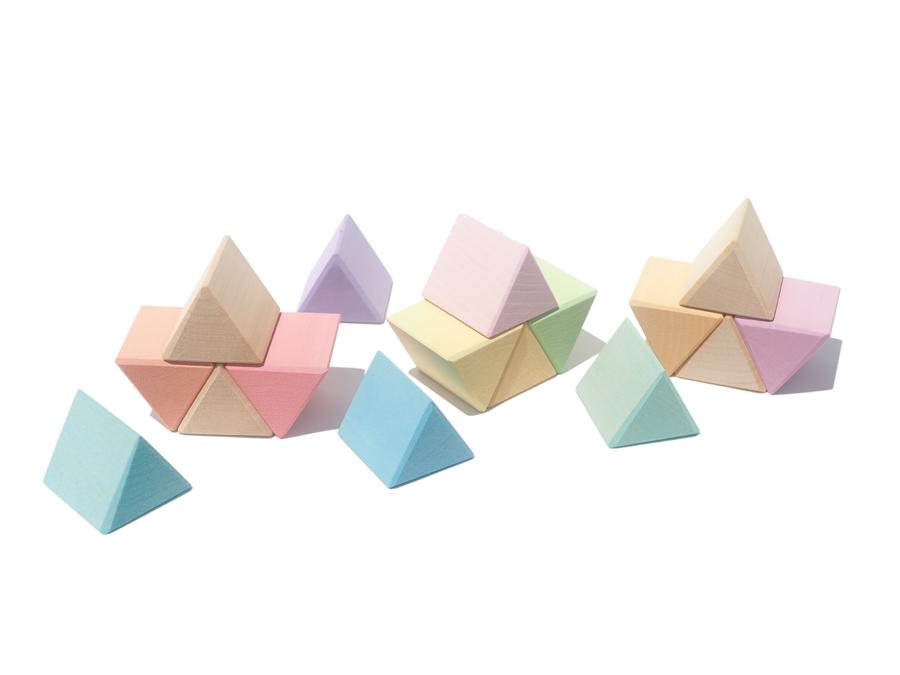 Prisms Triangular Blocks - Pastel