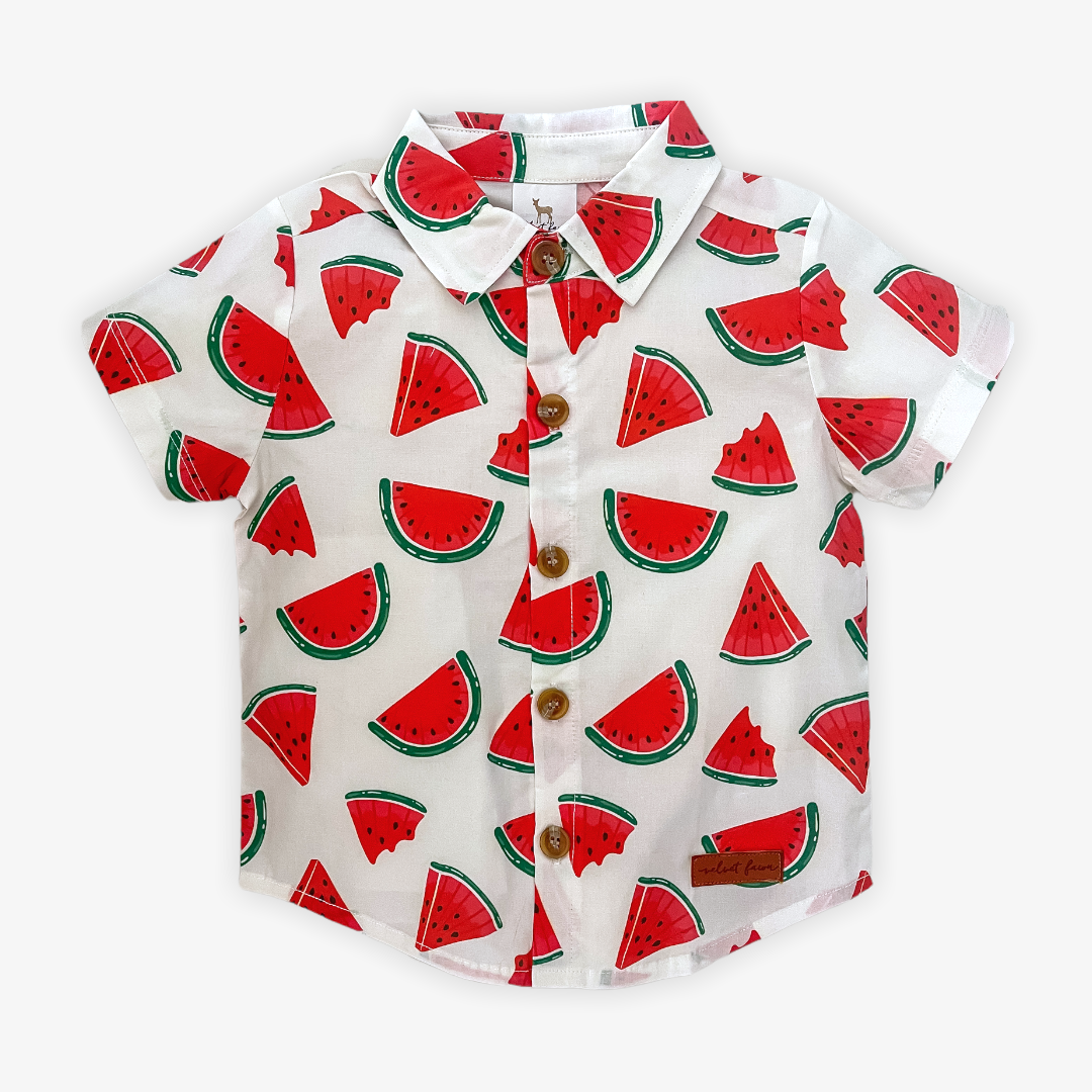 Nash Button Down - Watermelon