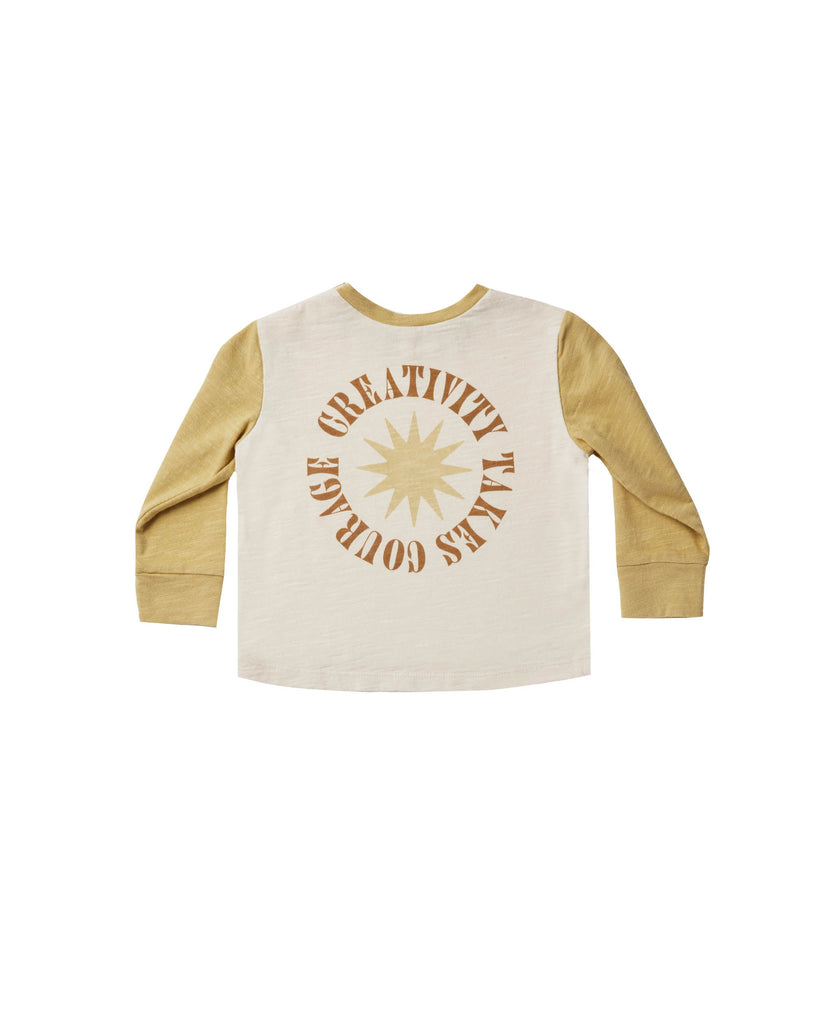 Long Sleeve Skater Tee - Creativity Takes Courage
