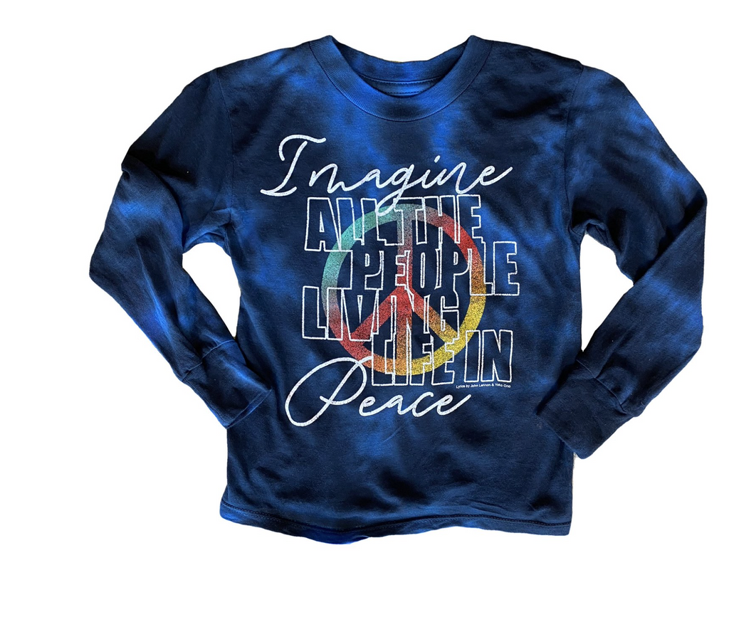 Imagine Tie Dye Tee - Blue Spark Tie Dye