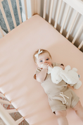 Load image into Gallery viewer, Premium Fitted Crib Sheet - Blush

