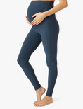 Load image into Gallery viewer, Spacedye Love the Bump Midi Maternity Leggings - Nocturnal Navy
