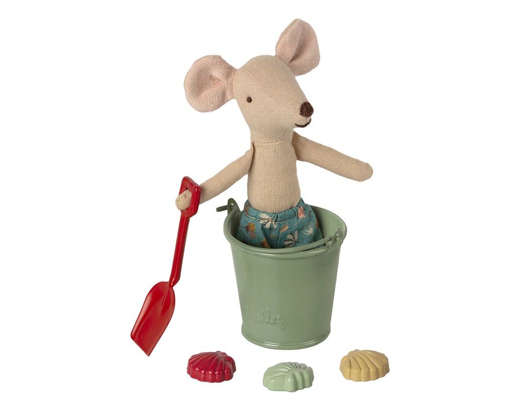 Beach Sand Toys Set - Shovel, Bucket, and Shells