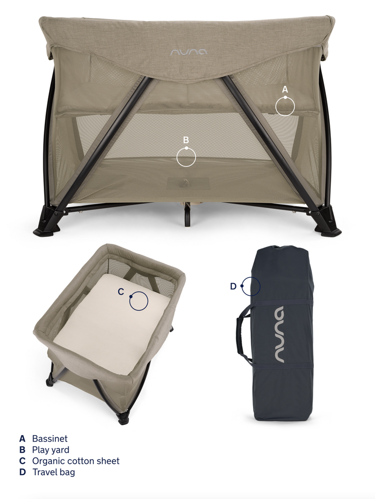 Sena Aire with New Zip-Off Bassinet - Hazelwood