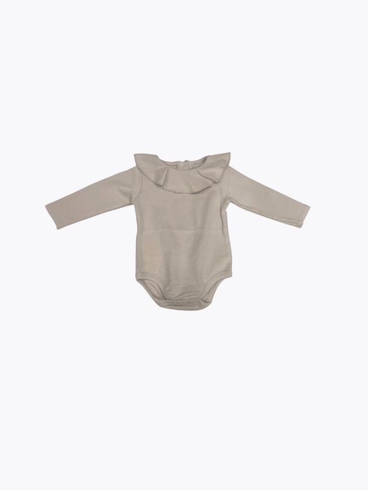 Bodysuit with Frill - Oat