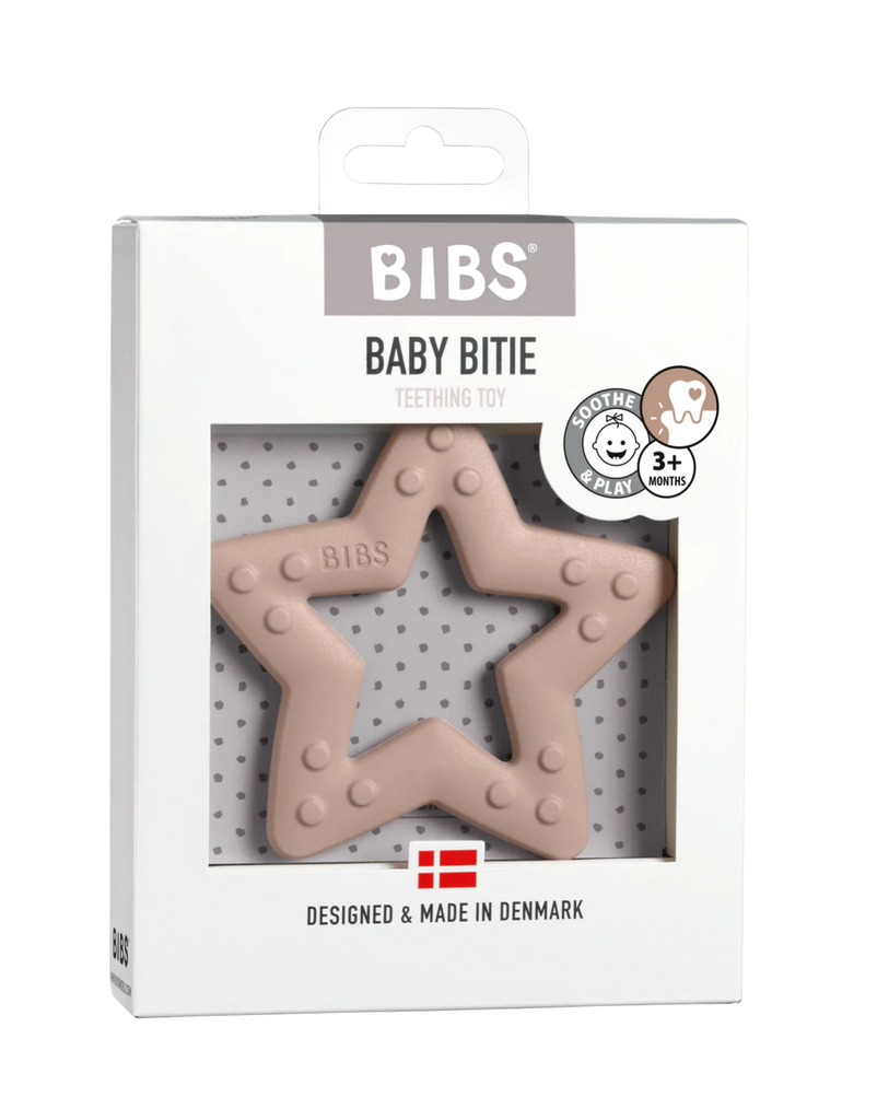 BIBS Baby Bitie Star Teether - Blush