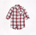 Load image into Gallery viewer, Classic Plaid Girl's Flannel Nightgown - Off White
