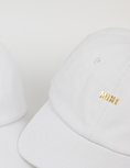 Load image into Gallery viewer, Mini Micro Gold Hardware Hat - White
