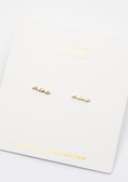 Load image into Gallery viewer, Mini Script Earring Set
