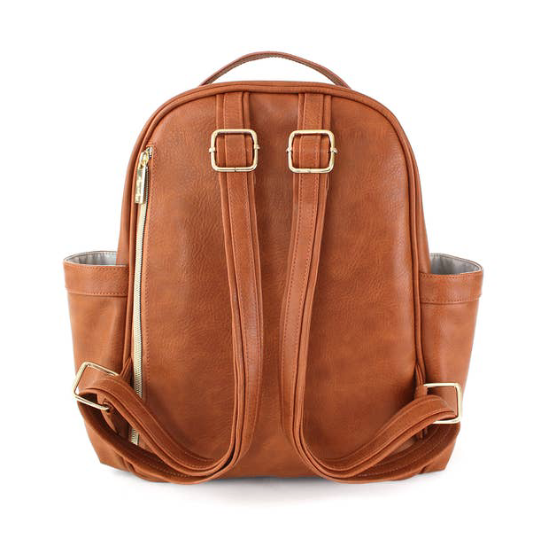 Itzy Mini Diaper Bag Backpack - Cognac