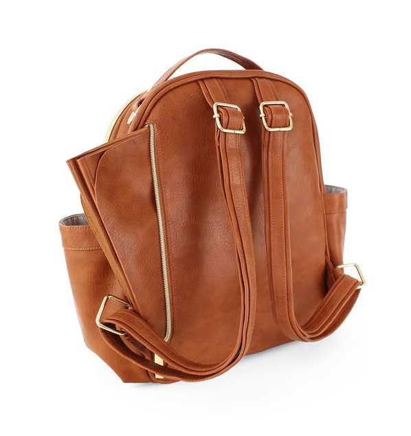 Itzy Mini Diaper Bag Backpack - Cognac