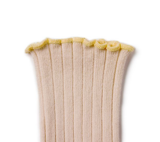 Delphine Lettuce Trim Socks - Sorbet