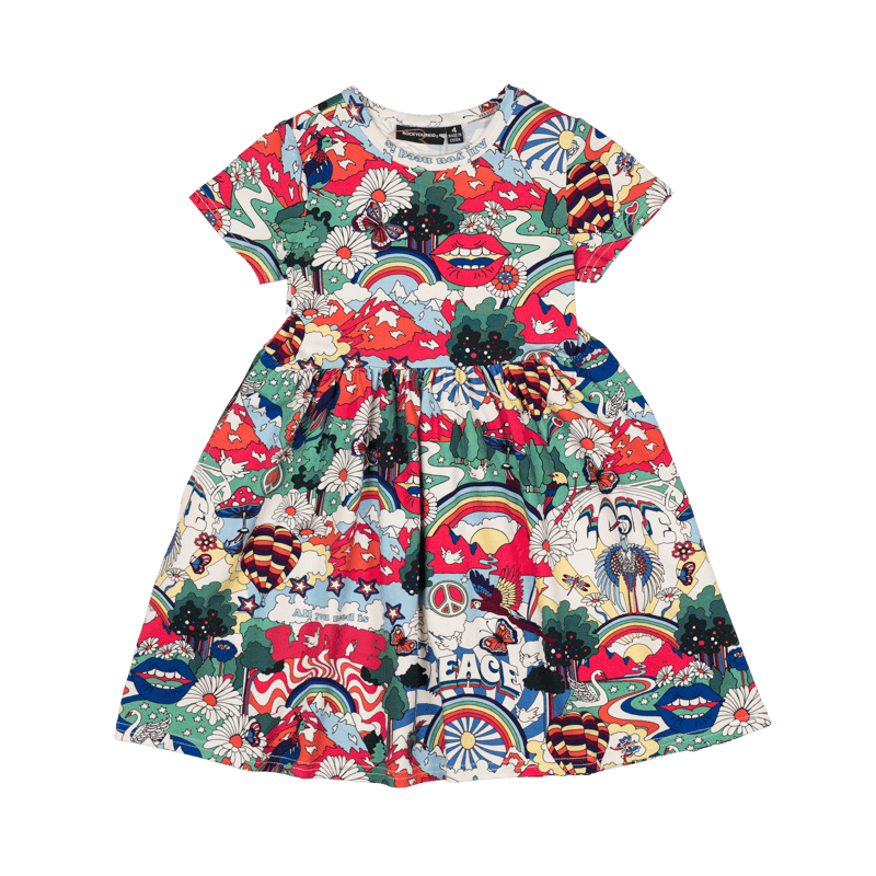 All You Need Is Love Shortsleeve Dress - Multi