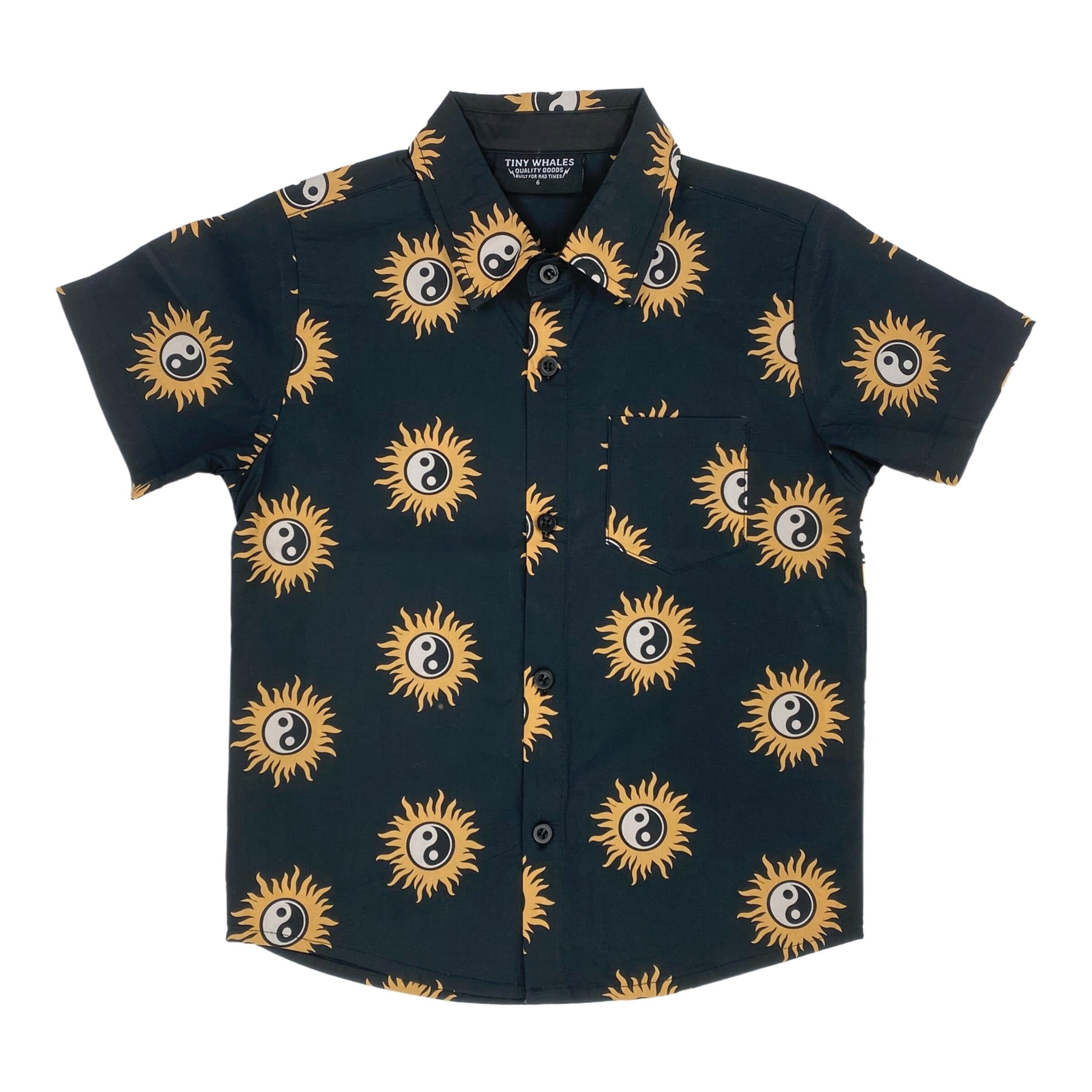Sol Button Up - Black/Multi – Bumps N Bundles