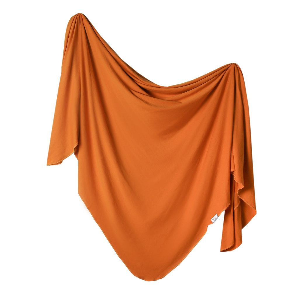 Knit Swaddle Blanket - Blaze