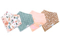 Load image into Gallery viewer, Bandana Bib Set (4 Pack) - Autumn Baby Essentials Copper Pearl 
