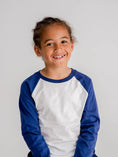 Load image into Gallery viewer, Baseball Tee - Navy Children's Clothing Dotty Dungarees 
