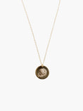 Load image into Gallery viewer, Bloom Birth Month Floral Stamp Necklace - 24" Jewelry ABLE October (Marigold) 
