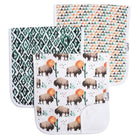 Burp Cloth Set (3 Pack) - Bison Baby Essentials Copper Pearl 