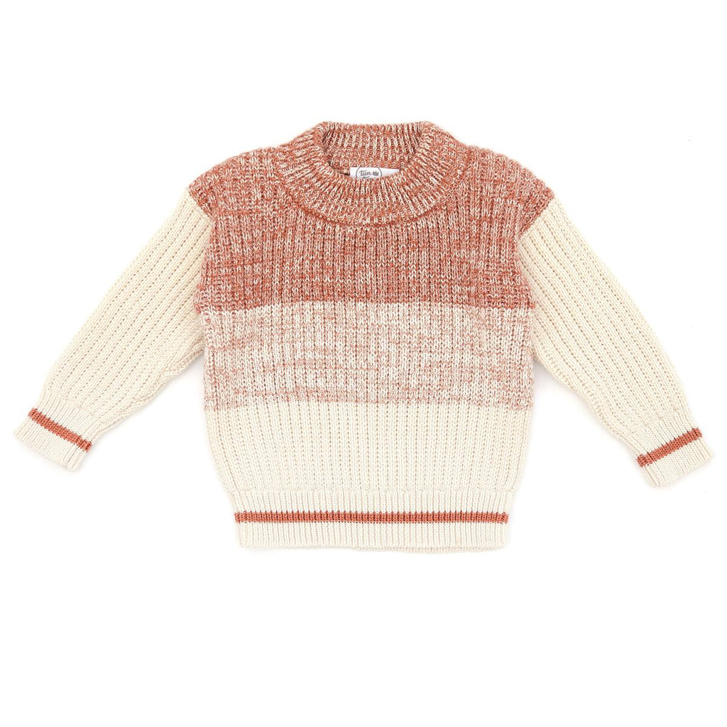 Cameron Sweater - Rust Marl Children's Clothing Tun Tun 