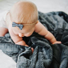 Charcoal Lush Blanket - Receiving Blankets Saranoni 