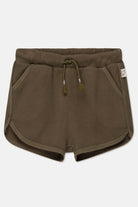 Drawstring Shorts - Khaki Children's Clothing My Little Cozmo 