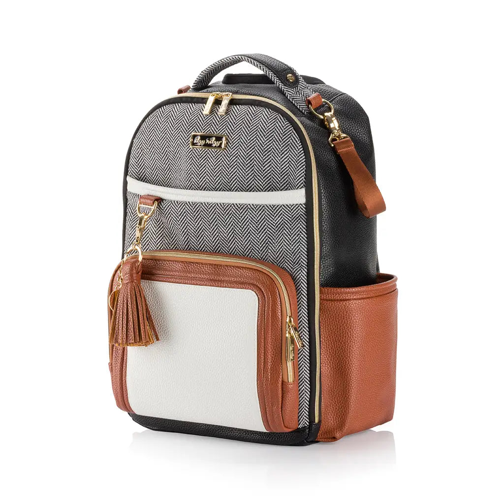 Boss Plus Diaper Bag Backpack - Coffee and Cream