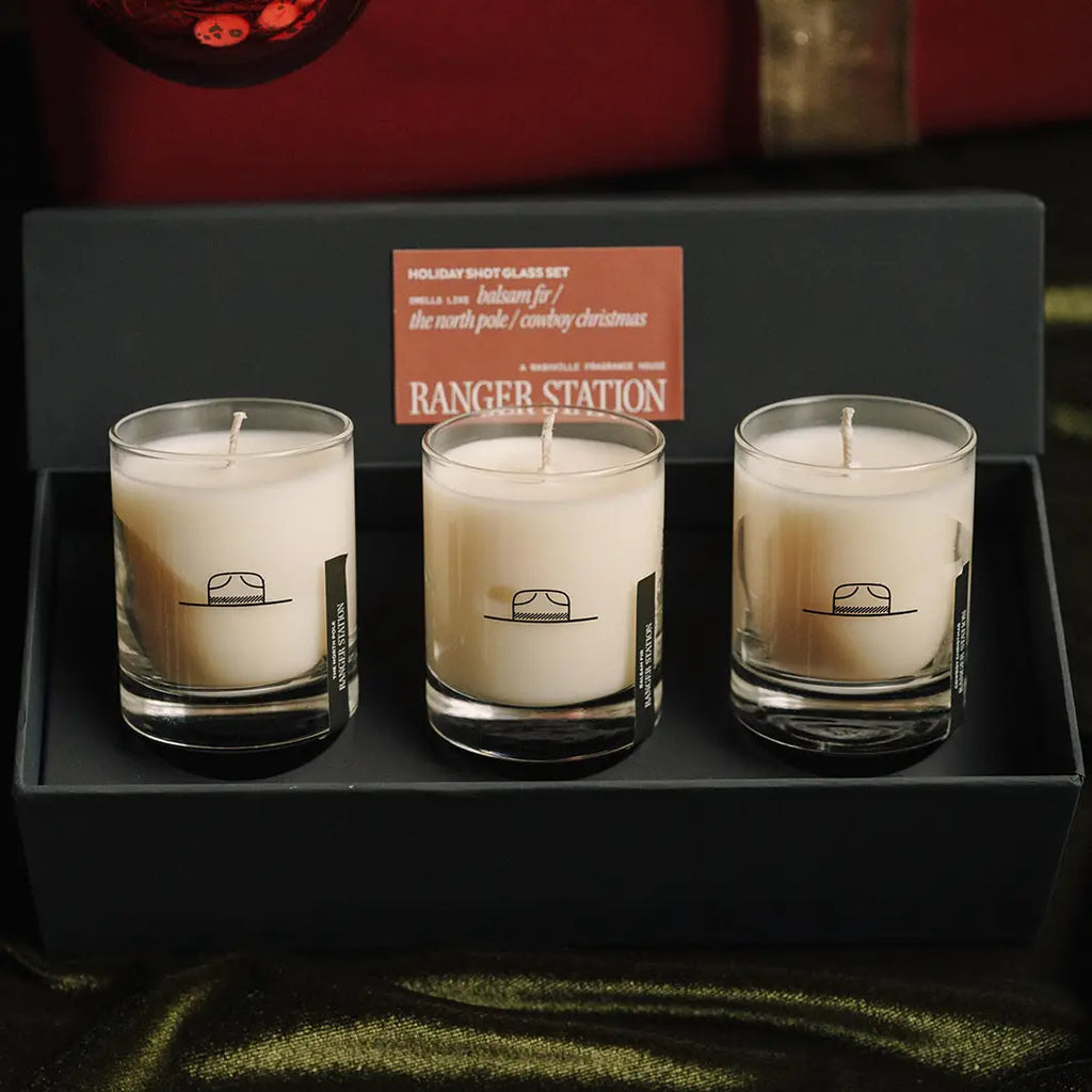 Holiday Candle Shot Glass Set
