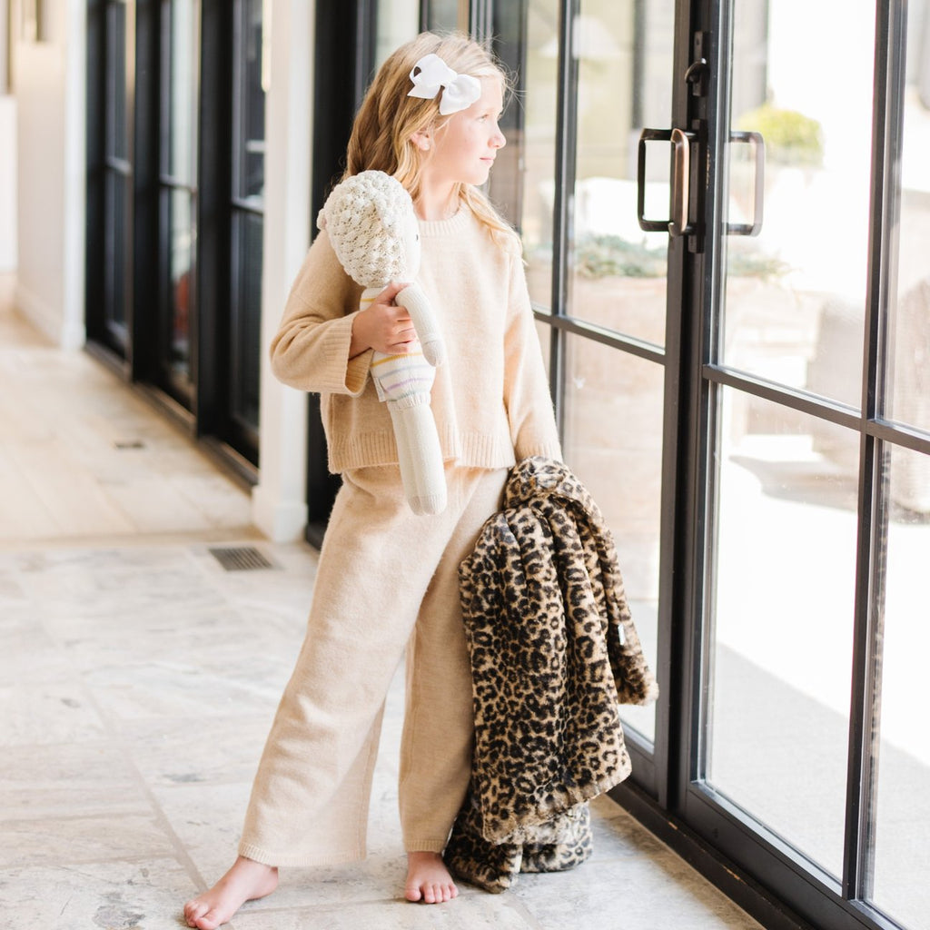 Classic Leopard Faux Fur Blanket - Receiving