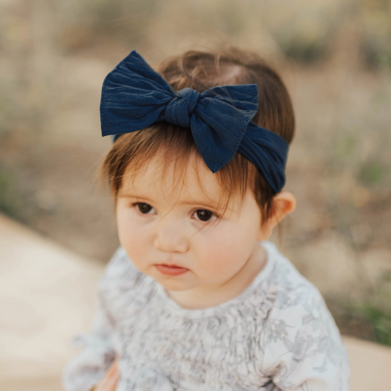 Classic Knot Headband - Navy