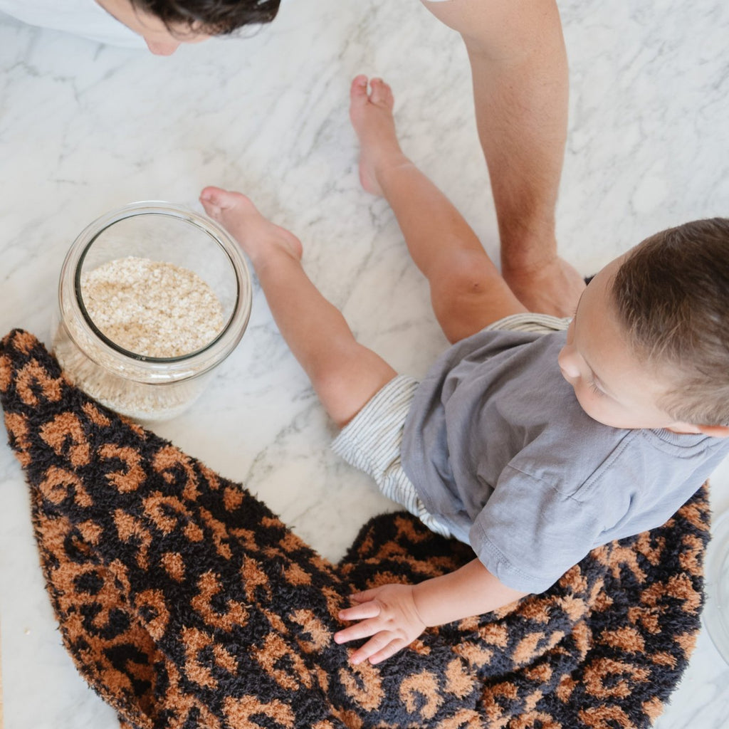 Classic Leopard Double-Layer Bamboni Blanket - Receiving