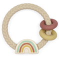 Load image into Gallery viewer, Ritzy Rattle Silicone Teeter Rattle - Neutral Rainbow
