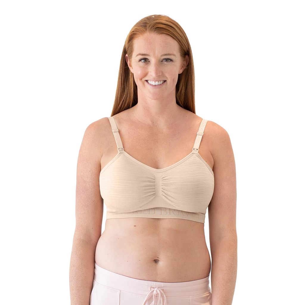 Sublime® Hands-Free Pumping & Nursing Bra - Beige