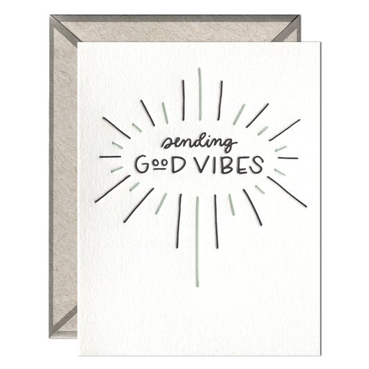 Sending Good Vibes - Greeting Card