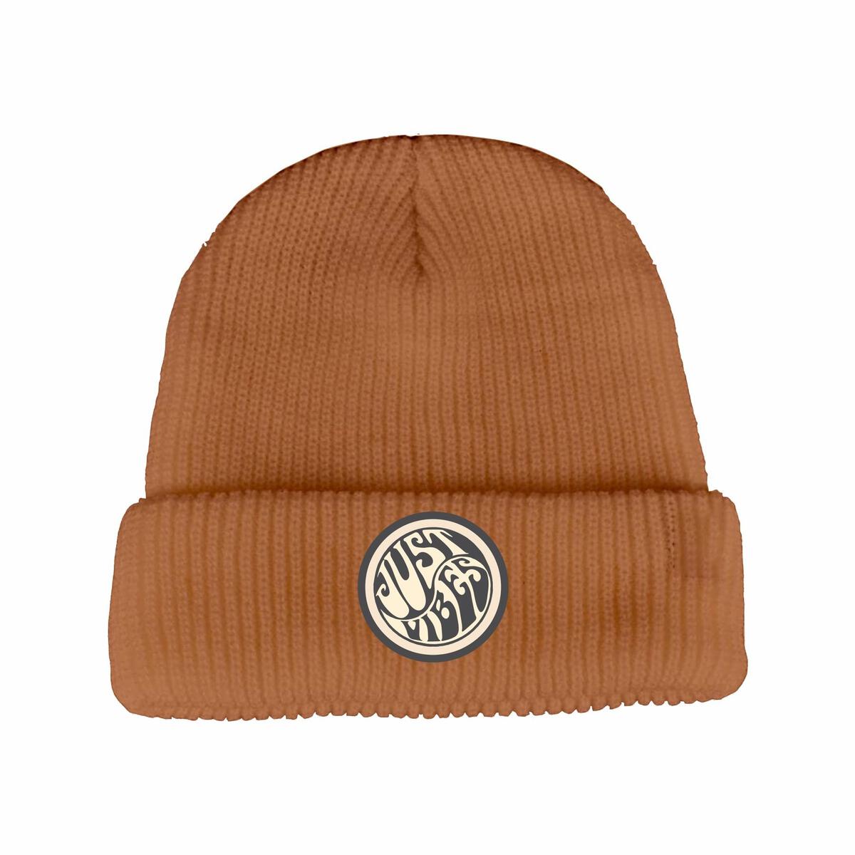 Just Vibes Beanie - Brick Hats Tiny Whales 