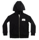 Kangaroo Zip Hoodie - Black Children's Clothing Nununu 