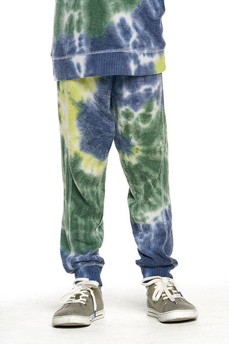 Knit Side Panel Jogger - Camp Tie Dye Children's Clothing Chaser 