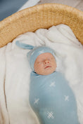 Load image into Gallery viewer, Knit Swaddle Blanket - Hayden Blankets Copper Pearl 
