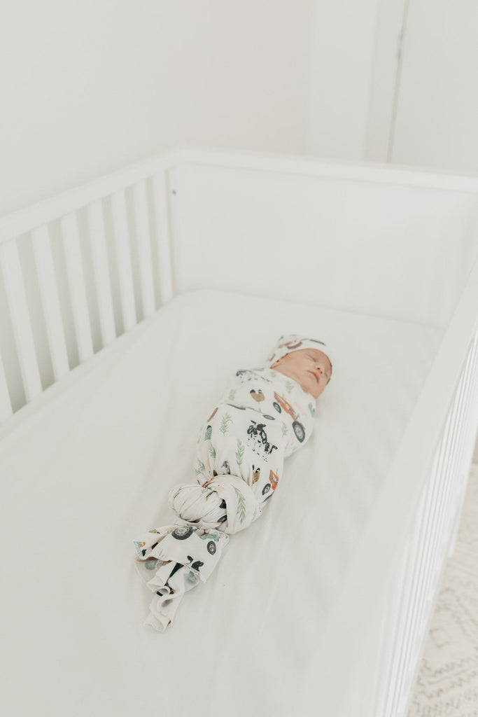 Knit Swaddle Blanket - Jo Blankets Copper Pearl 