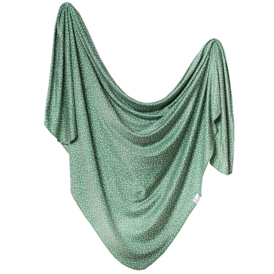 Knit Swaddle Blanket - Juniper Blankets Copper Pearl 