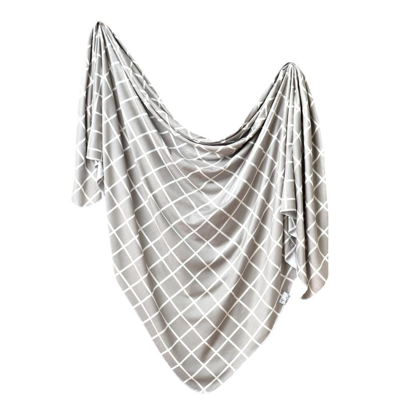 Knit Swaddle Blanket - Midway Blankets Copper Pearl 