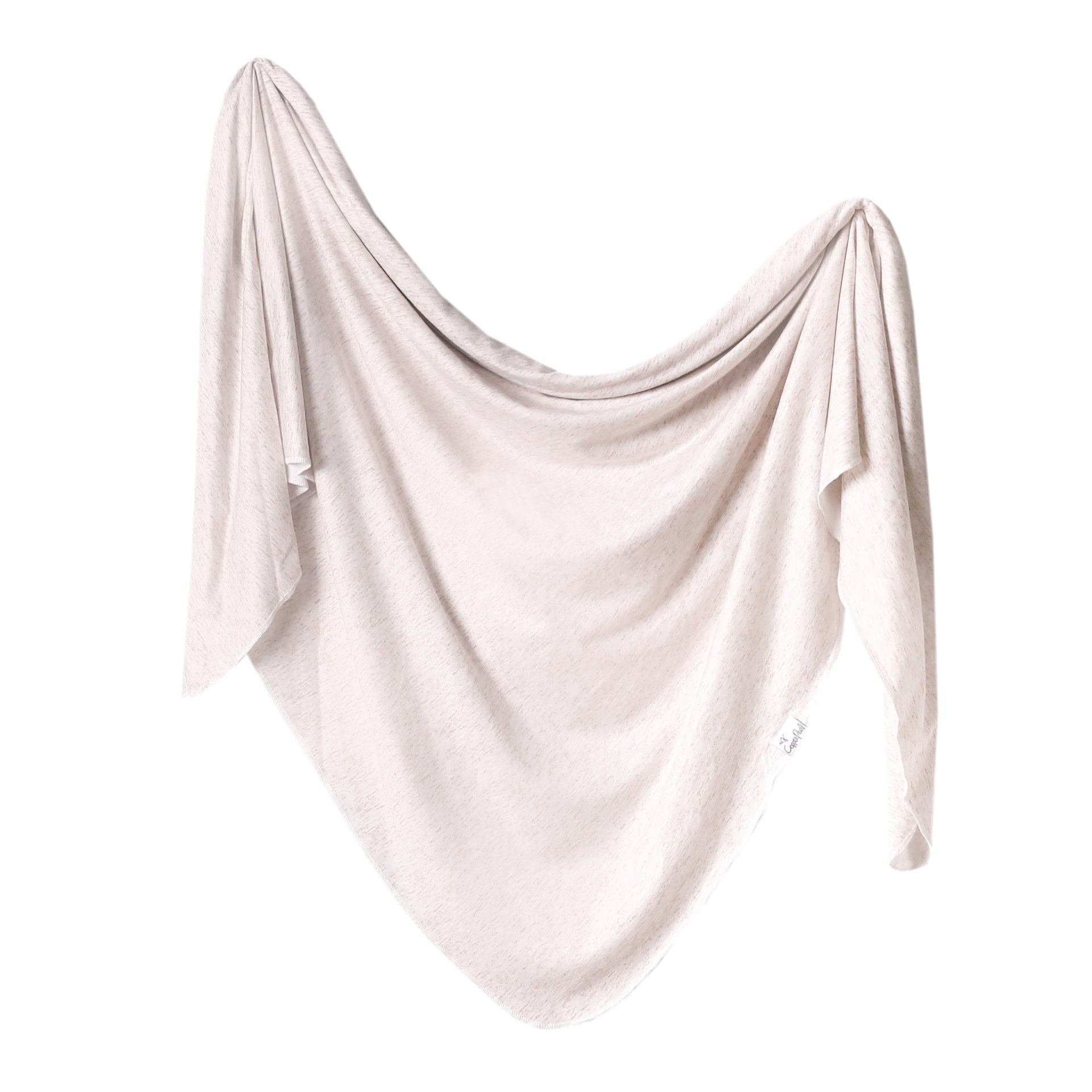 Knit Swaddle Blanket - Oat Blankets Copper Pearl 