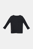 Organic Rib Baby T-Shirt - Dark Grey Children's Clothing My Little Cozmo 