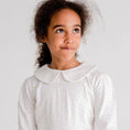 Load image into Gallery viewer, Peter Pan Collar Top - Gold Dot Children's Clothing Dotty Dungarees 

